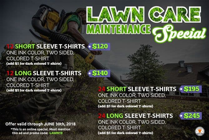 lawn care t-shirt special