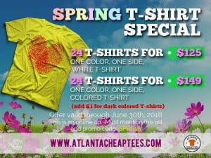 spring t-shirt printing special